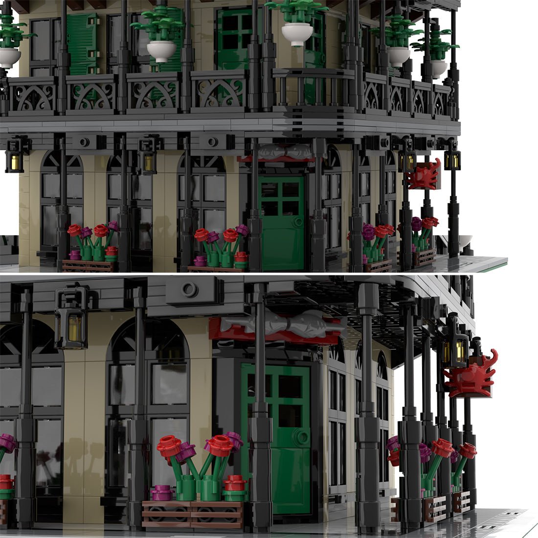 MOC - 44943 New Orleans Seafood Restaurant Klemmbausteine - LesDiy - Klemmbausteine