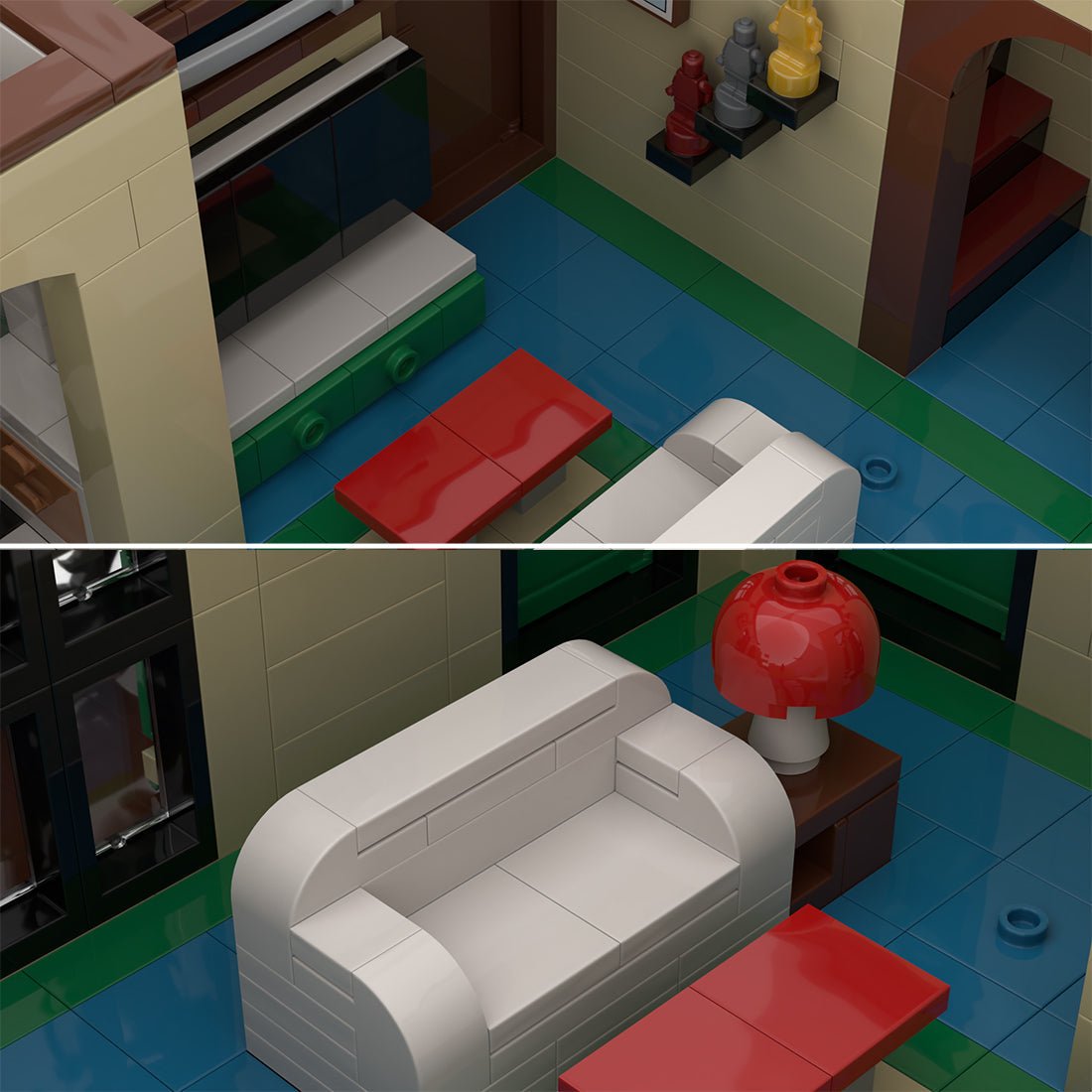 MOC - 44943 New Orleans Seafood Restaurant Klemmbausteine - LesDiy - Klemmbausteine