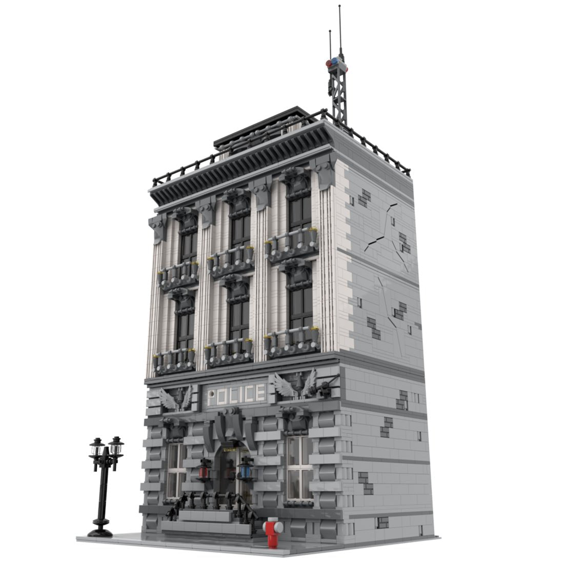 MOC - 4652 Large - scale Police Department Klemmbausteine - LesDiyproduct_type##