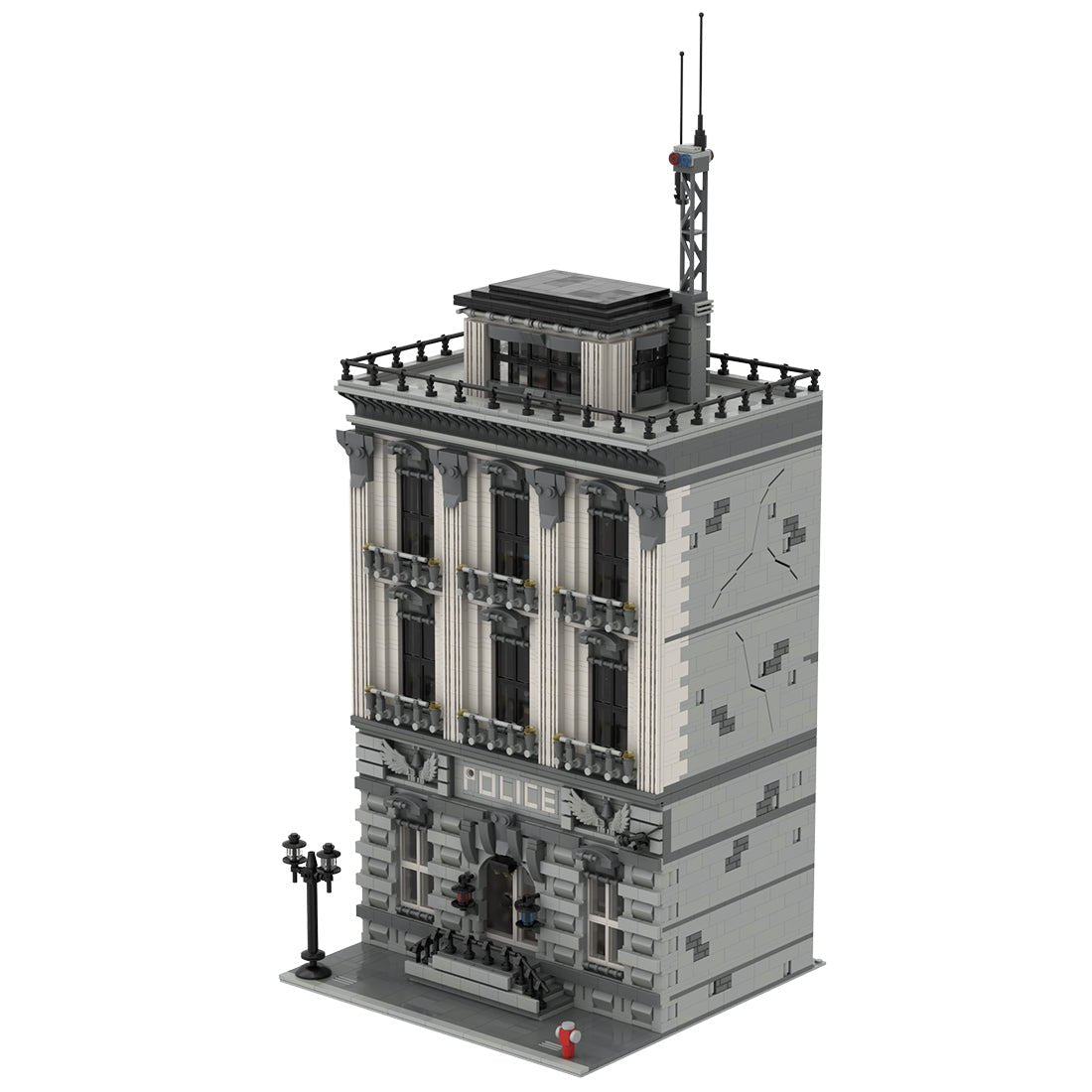 MOC - 4652 Large - scale Police Department Klemmbausteine - LesDiyproduct_type##