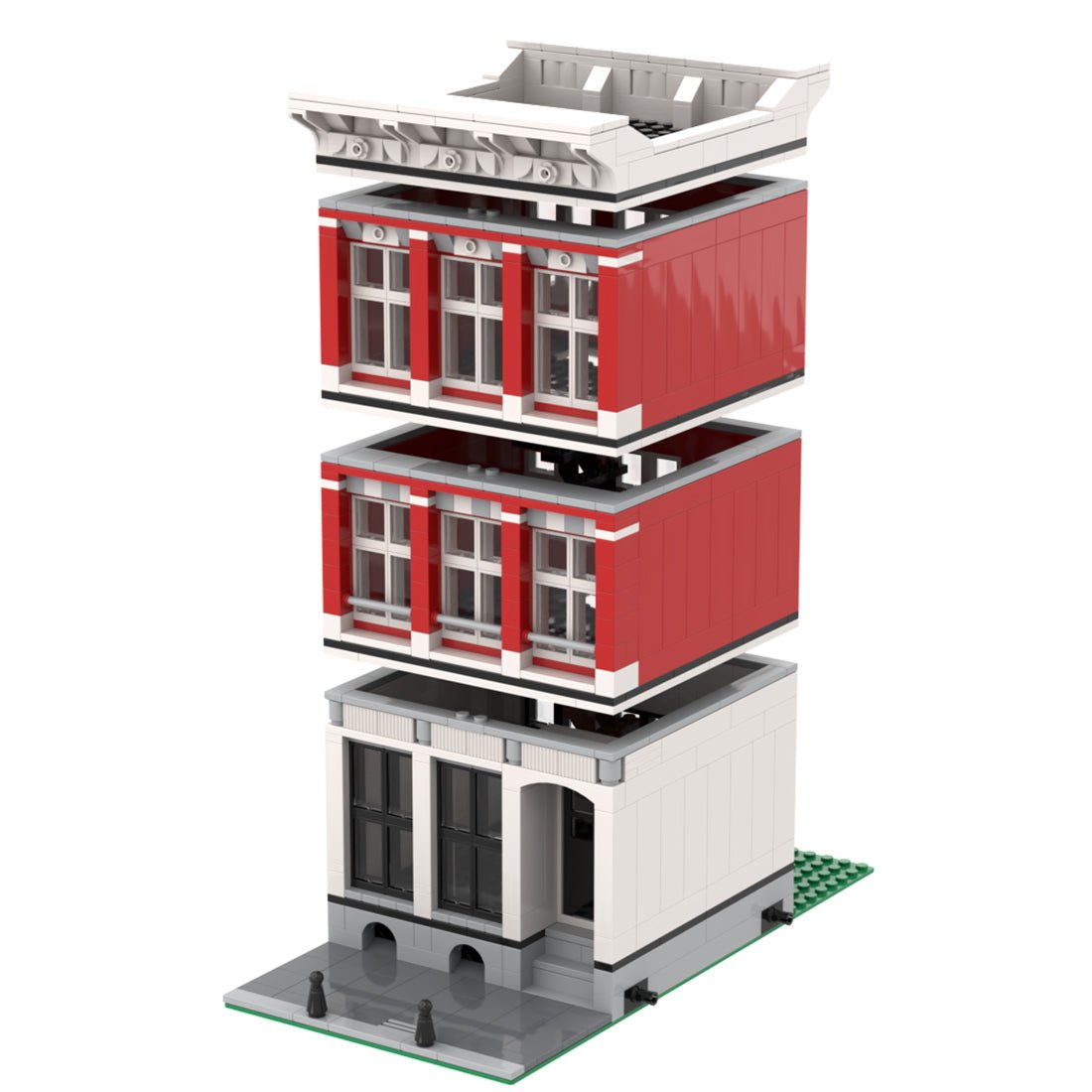 MOC - 47824 Modular Building - Amsterdam Canal House Nr 2 Klemmbausteine - LesDiy - Klemmbausteine