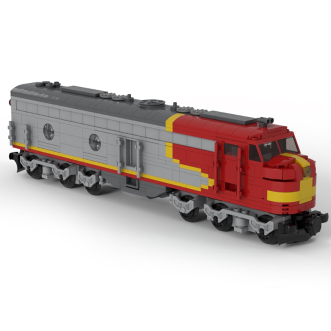 MOC - 47988 Santa Fe EMD E8B Zug Klemmbausteine - LesDiy - Klemmbausteine