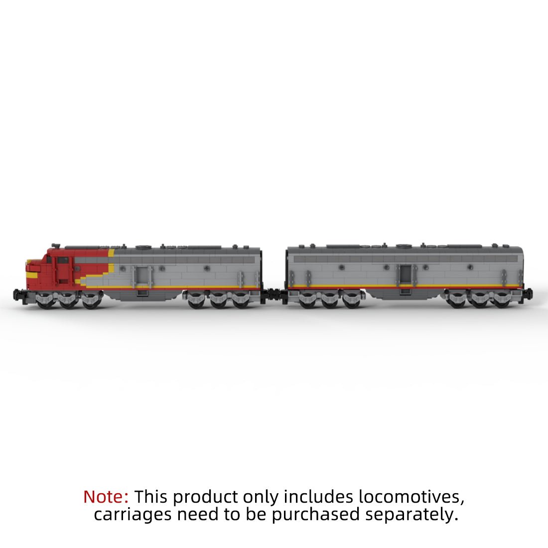 MOC - 47988 Santa Fe EMD E8B Zug Klemmbausteine - LesDiy - Klemmbausteine