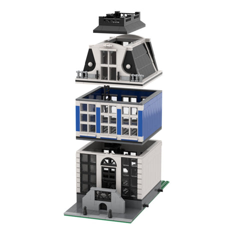 MOC - 48777 Amsterdam - MINI Canal House Nr 3(2 level) Klemmbausteine - LesDiy - Klemmbausteine