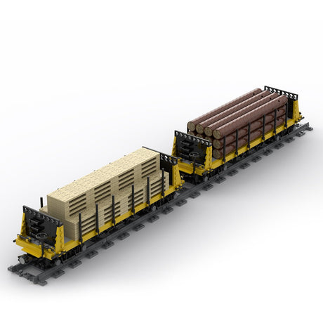 MOC - 49271 Lumber Car Carriage Klemmbausteine - LesDiy - Klemmbausteine