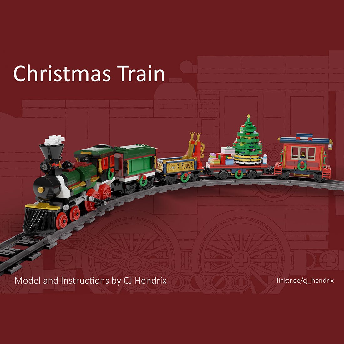 MOC - 49581 Motorized and Improved Christmas Train Klemmbausteine - LesDiy - Klemmbausteine