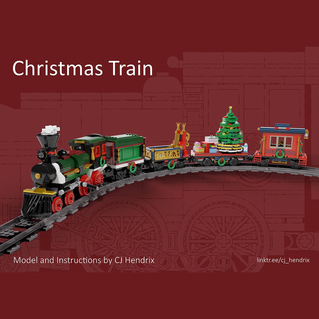 MOC - 49581 Motorized and Improved Christmas Train Klemmbausteine - LesDiy - Klemmbausteine