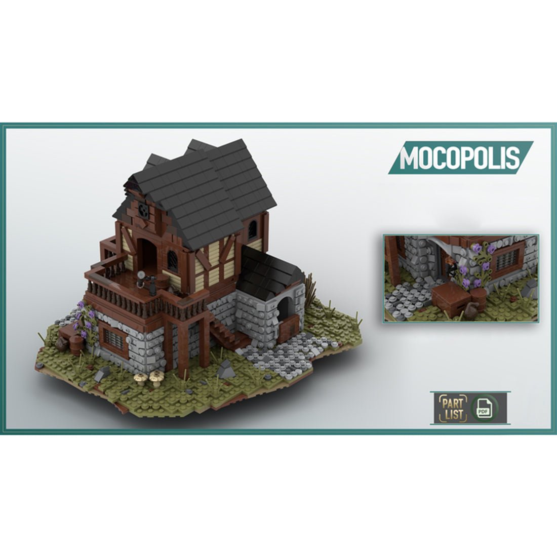 MOC - 49665 MOC Medieval House Klemmbausteine - LesDiy - Klemmbausteine