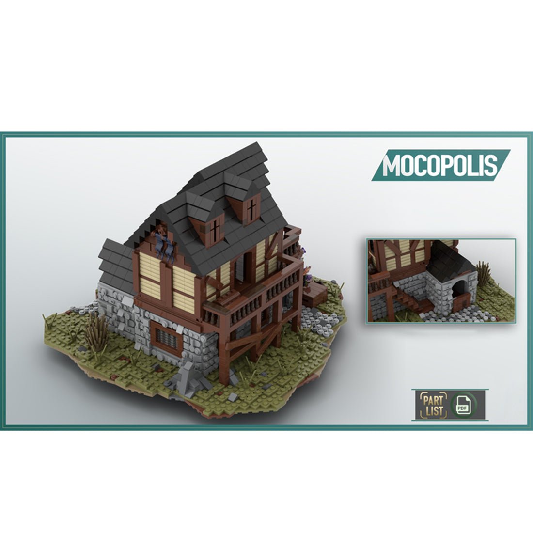 MOC - 49665 MOC Medieval House Klemmbausteine - LesDiy - Klemmbausteine
