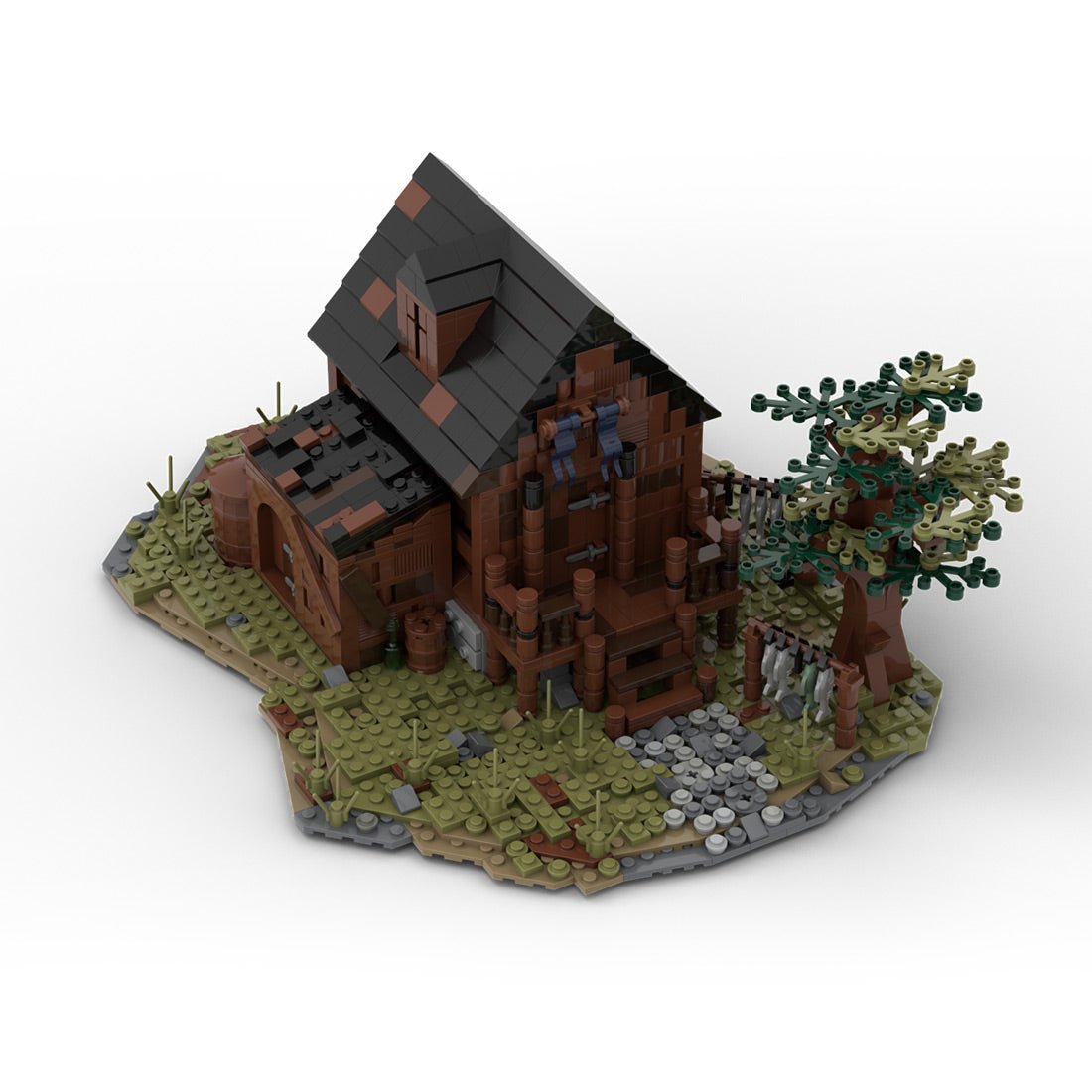MOC - 49723 MOC Medieval Fisherman`s House Klemmbausteine - LesDiy - Klemmbausteine
