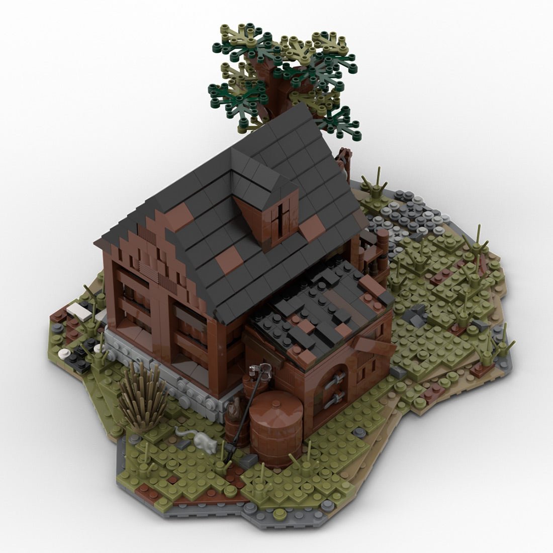 MOC - 49723 MOC Medieval Fisherman`s House Klemmbausteine - LesDiy - Klemmbausteine