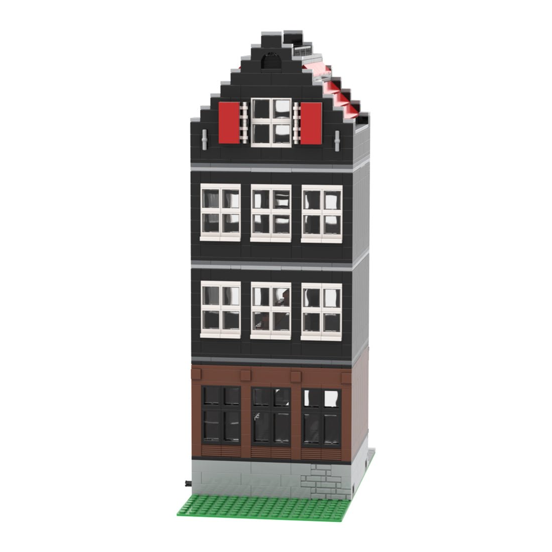 MOC - 51061 Modular Building m - Amsterdam Canal House Nr 4 - LesDiy - Klemmbausteine