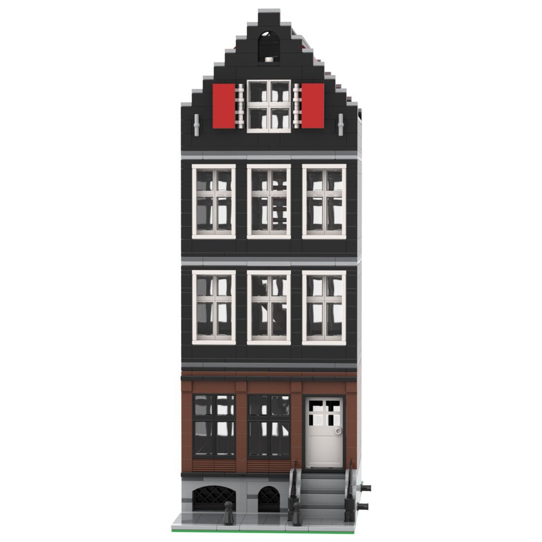 MOC - 51061 Modular Building m - Amsterdam Canal House Nr 4 - LesDiy - Klemmbausteine