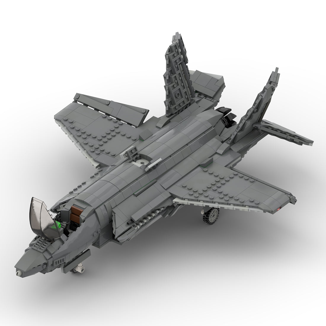 MOC - 52862 Lockheed Martin F - 35 A (Airforce Variant) Lightning II | 1:34 Scale Klemmbausteine - LesDiy - Klemmbausteine