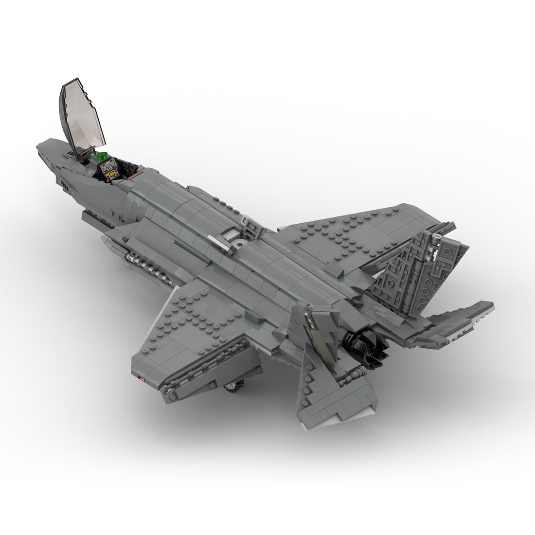 MOC - 52862 Lockheed Martin F - 35 A (Airforce Variant) Lightning II | 1:34 Scale Klemmbausteine - LesDiy - Klemmbausteine
