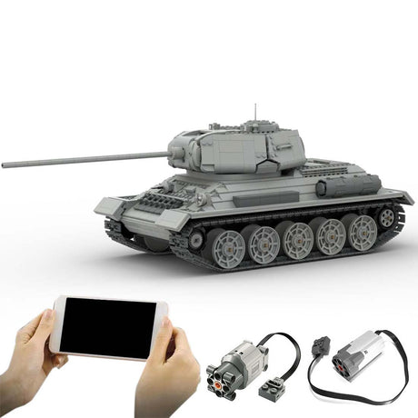 MOC - 53096 T - 34/85 RC - Panzer Klemmbausteine - LesDiy - Klemmbausteine