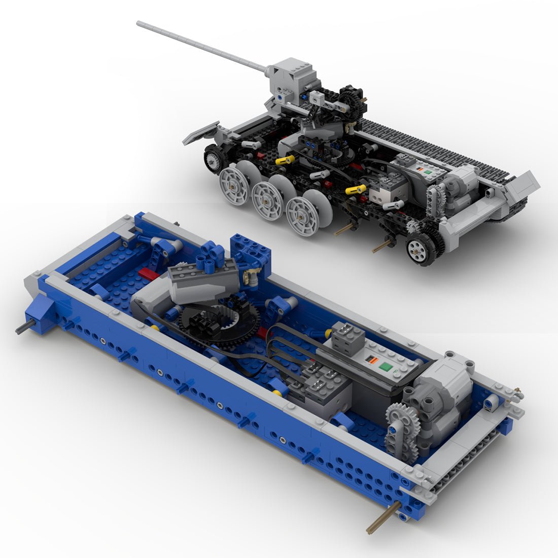 MOC - 53096 T - 34/85 RC - Panzer Klemmbausteine - LesDiy - Klemmbausteine