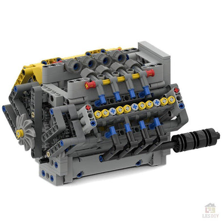 MOC - 54607 Crossplane V8 - LesDiy - Klemmbausteine