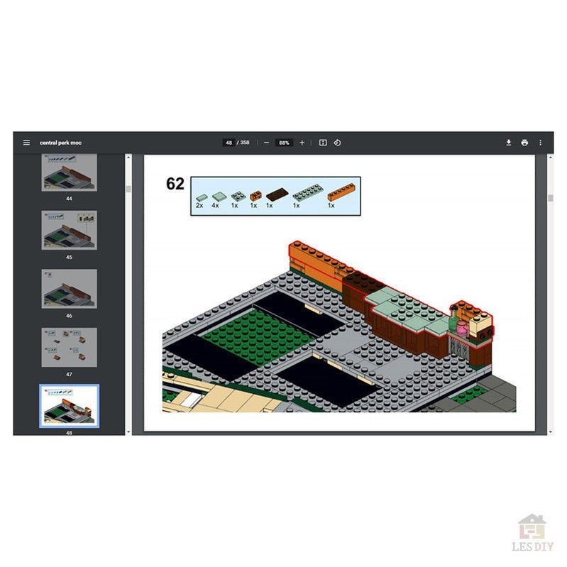 MOC - 54894 Modular Central Perk Cafe & Pub - LesDiy - Klemmbausteine