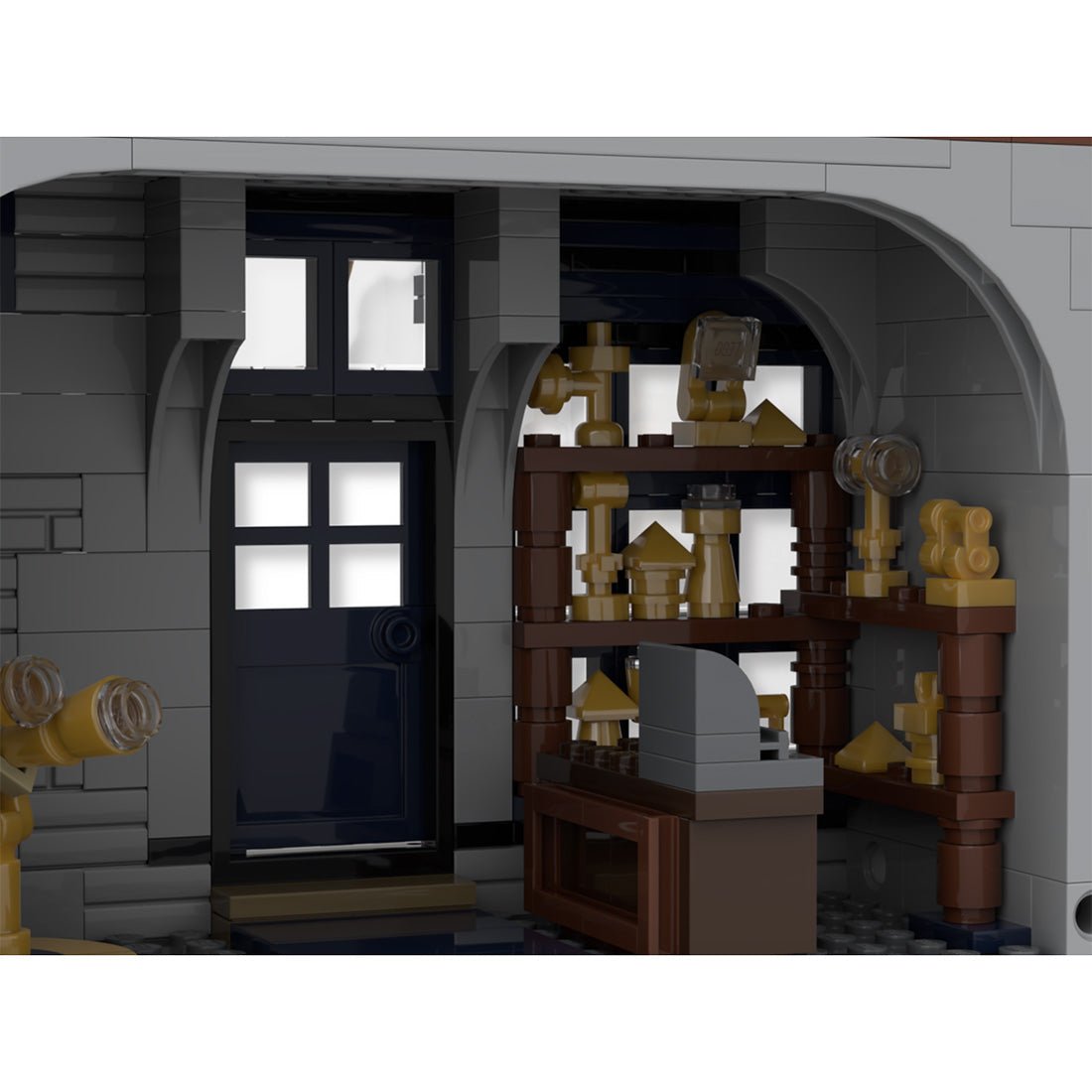 MOC - 55035 Magic Movie Scene Bar & Laden - LesDiy - Klemmbausteine