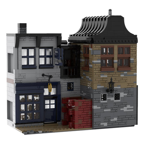 MOC - 55035 Magic Movie Scene Bar & Laden - LesDiy - Klemmbausteine