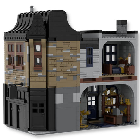 MOC - 55035 Magic Movie Scene Bar & Laden - LesDiy - Klemmbausteine