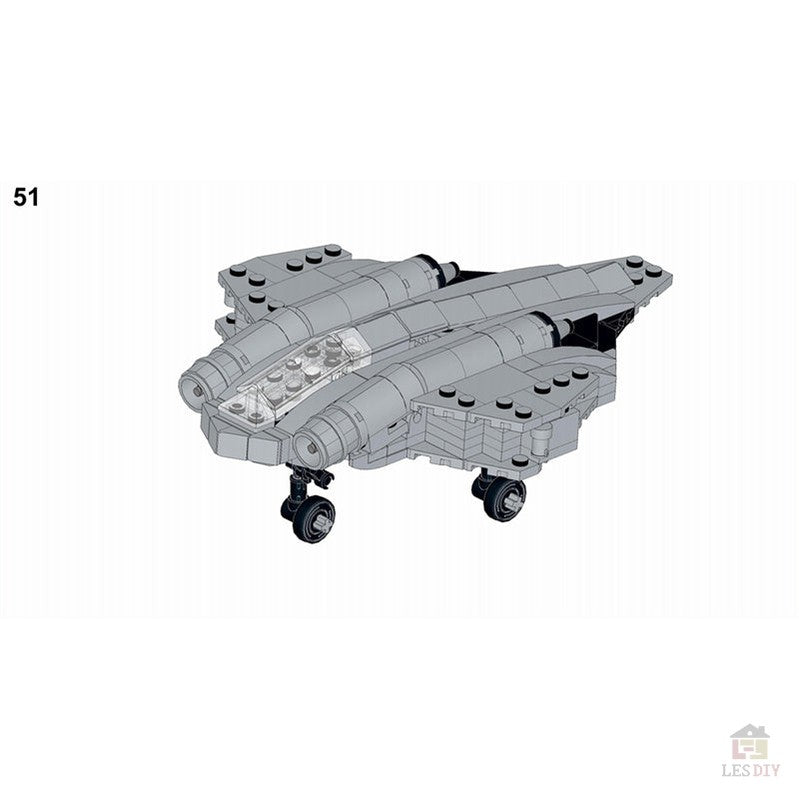 MOC - 55320 Horten Ho 229 Jagdflugzeug - LesDiy - Klemmbausteine