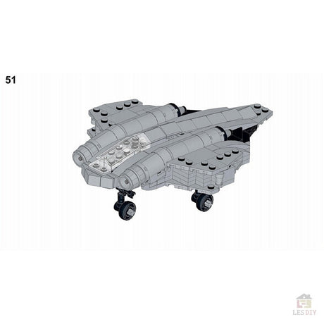 MOC - 55320 Horten Ho 229 Jagdflugzeug - LesDiy - Klemmbausteine