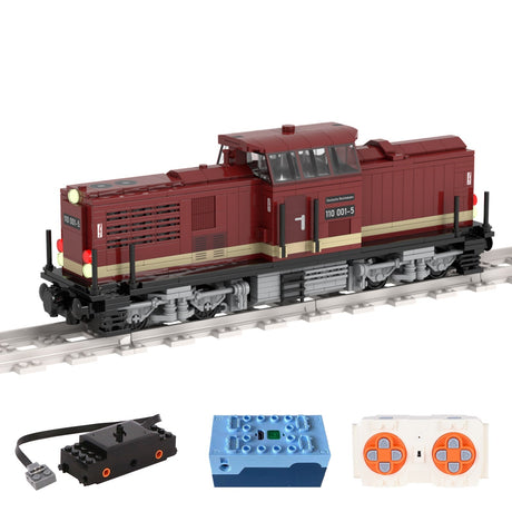 MOC - 56807 BR110 Zug Klemmbausteine - LesDiy - Klemmbausteine