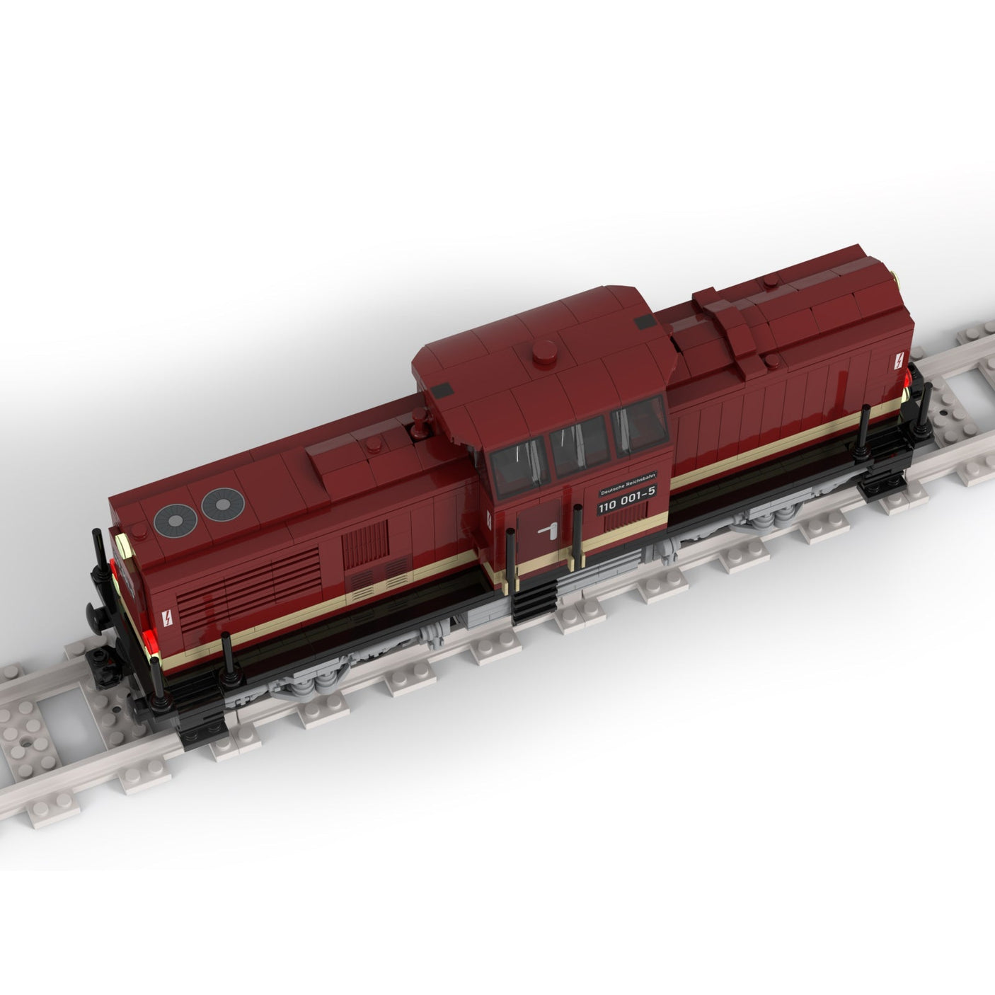 MOC - 56807 BR110 Zug Klemmbausteine - LesDiy - Klemmbausteine