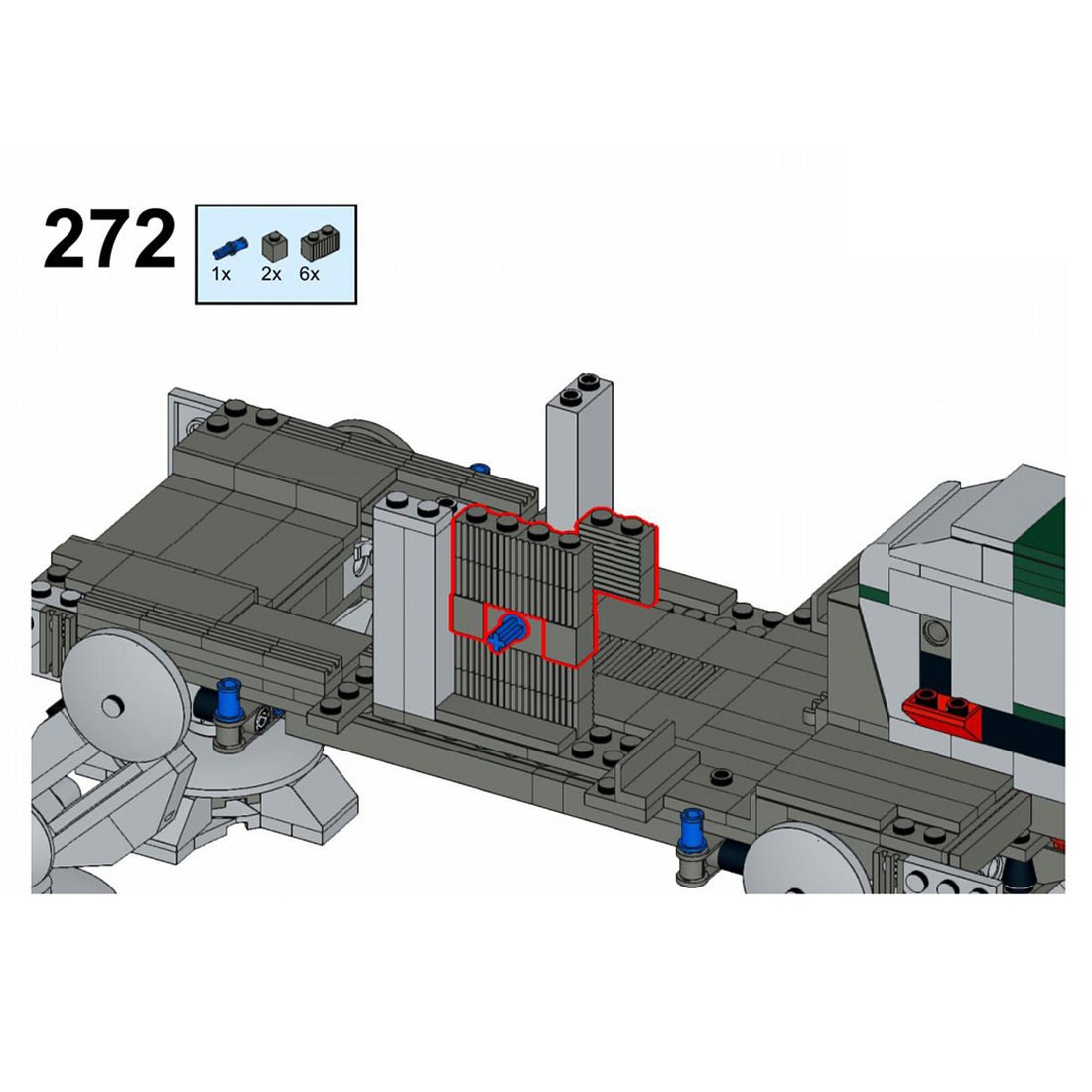 MOC - 57037 AT - TE Raumschiff Klemmbausteine - LesDiy - Klemmbausteine