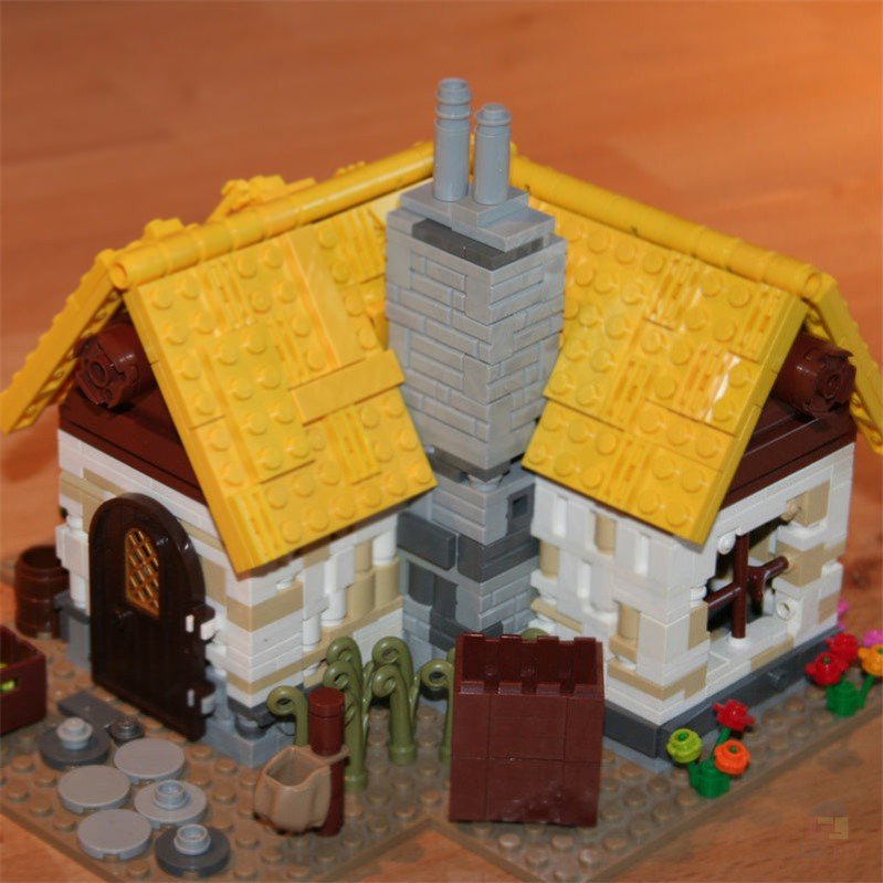 MOC - 58003 Mittelalterliches Bauernhaus - LesDiy - Klemmbausteine