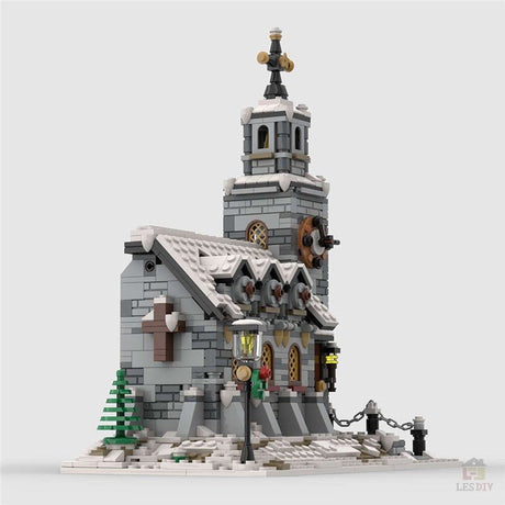 MOC - 58208 Kleine Winterkirche - LesDiy - Klemmbausteine