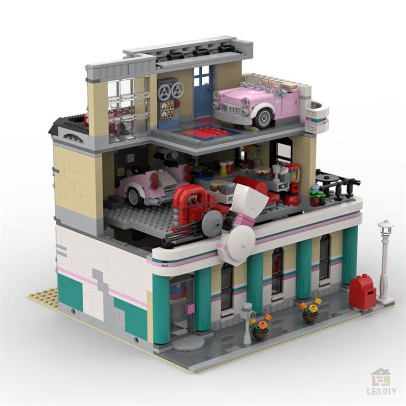 MOC - 58435 Jim's Bowling Alley & Diner Klemmbausteine - LesDiy - Klemmbausteine