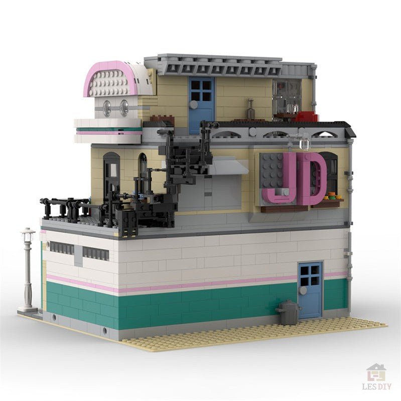 MOC - 58435 Jim's Bowling Alley & Diner Klemmbausteine - LesDiy - Klemmbausteine