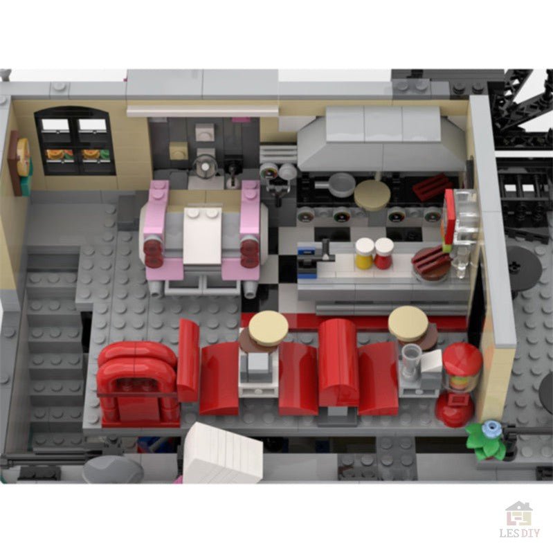 MOC - 58435 Jim's Bowling Alley & Diner Klemmbausteine - LesDiy - Klemmbausteine