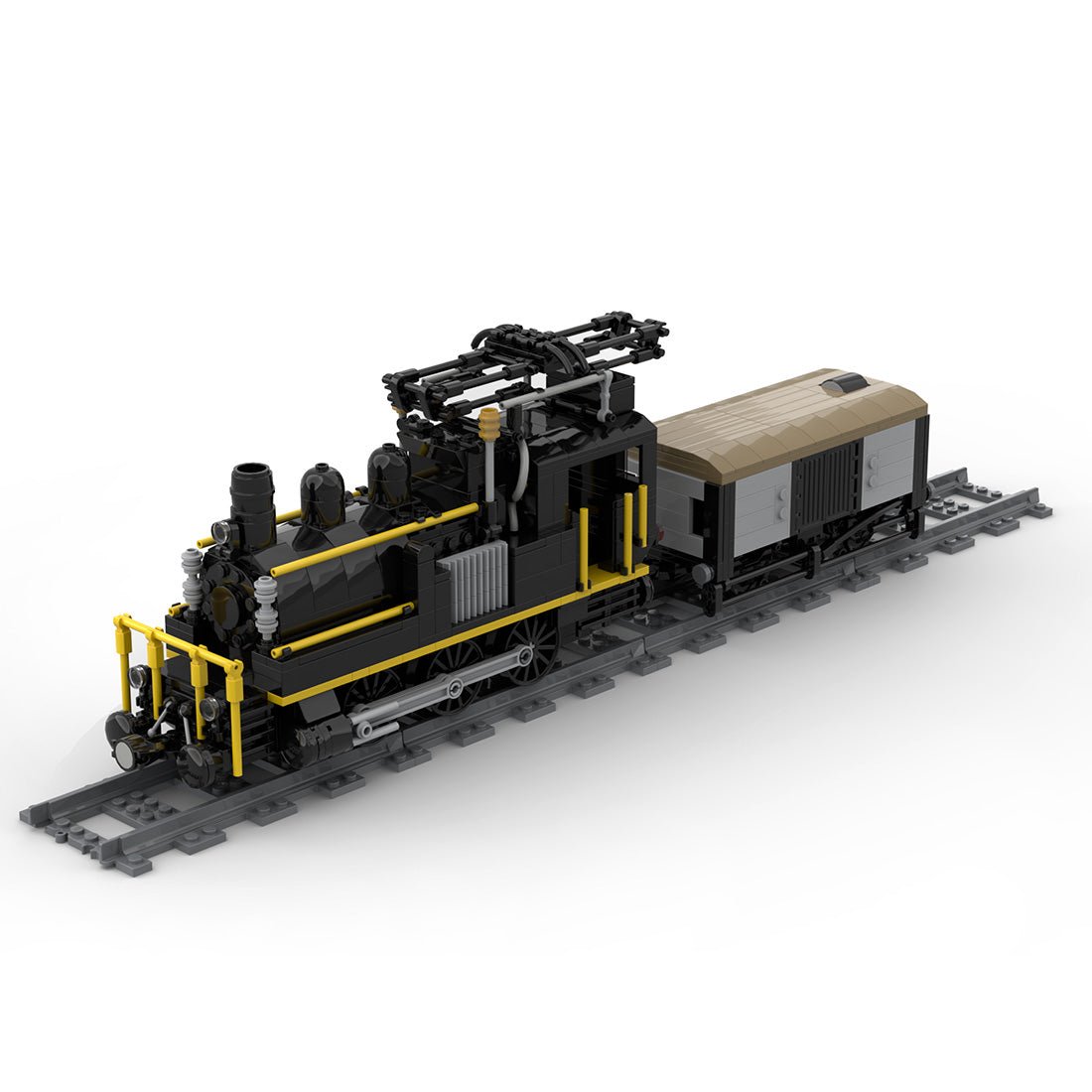 MOC - 58561 Swiss Electrified Steam Locomotive Klemmbausteine - LesDiy - Klemmbausteine