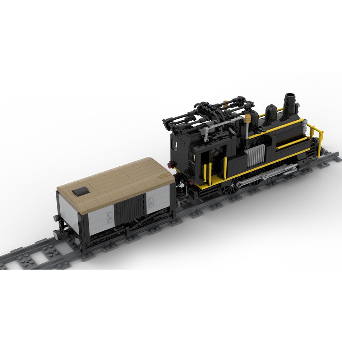 MOC - 58561 Swiss Electrified Steam Locomotive Klemmbausteine - LesDiy - Klemmbausteine
