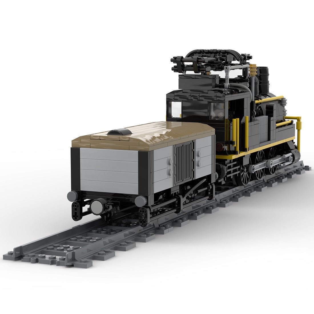 MOC - 58561 Swiss Electrified Steam Locomotive Klemmbausteine - LesDiy - Klemmbausteine