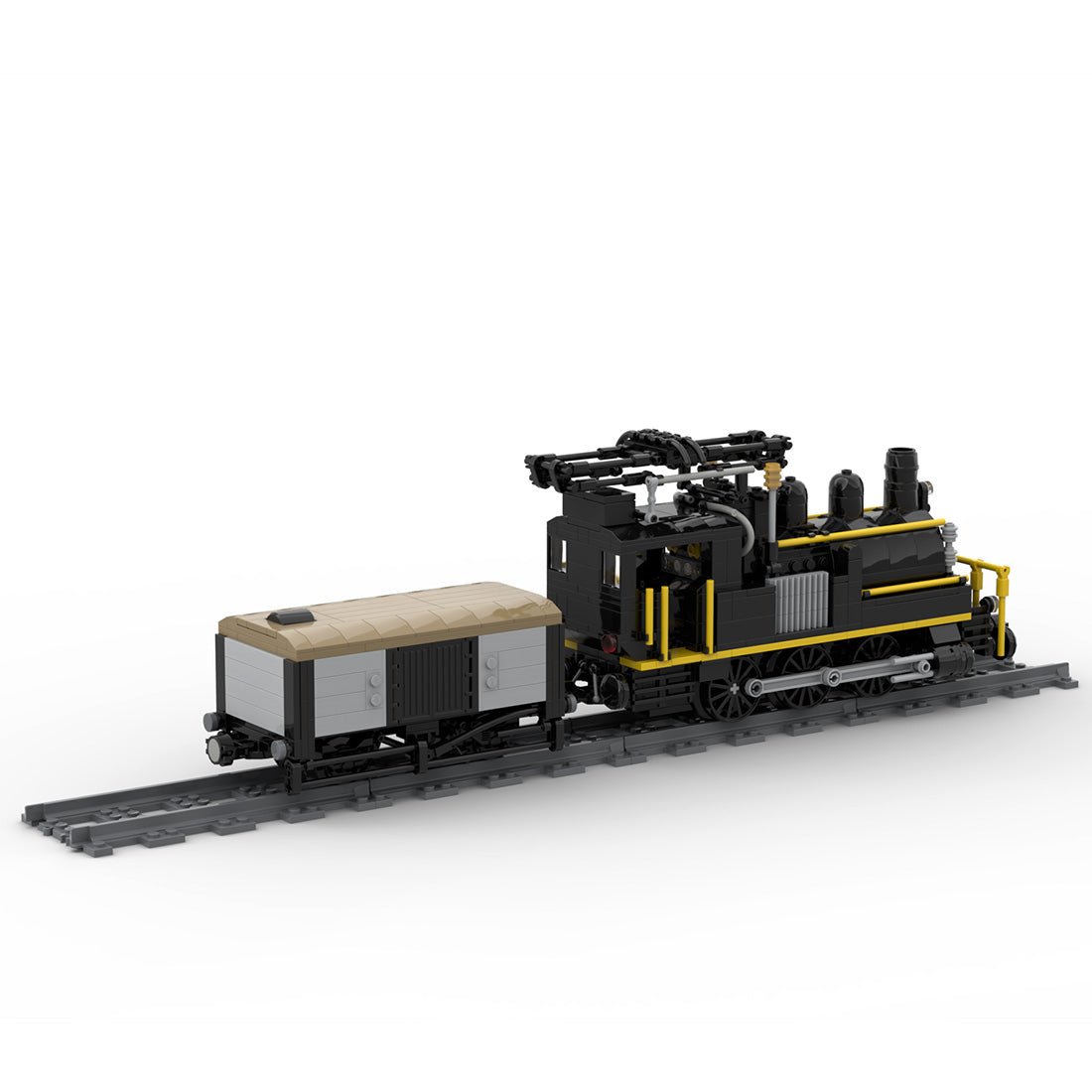 MOC - 58561 Swiss Electrified Steam Locomotive Klemmbausteine - LesDiy - Klemmbausteine