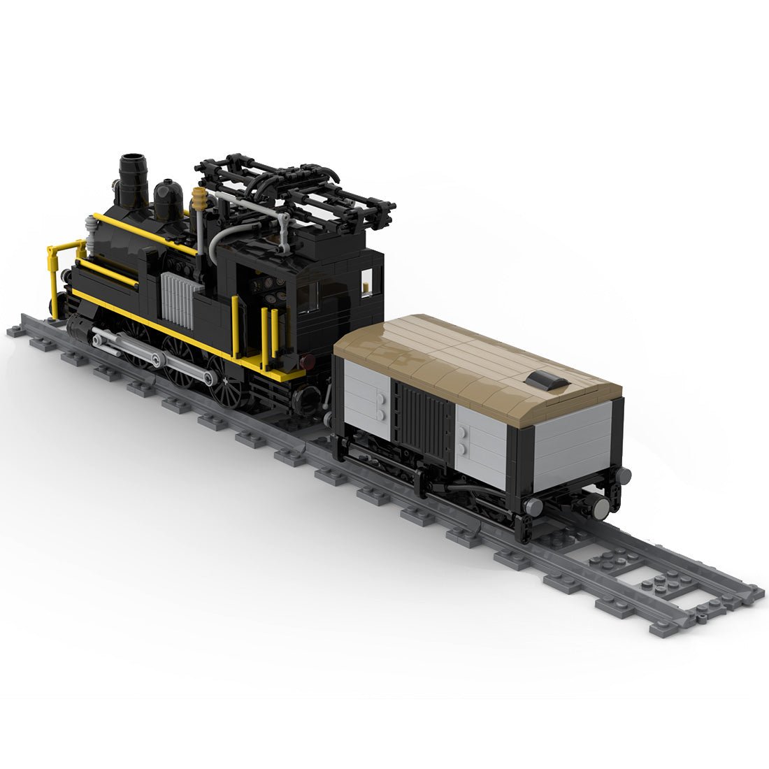 MOC - 58561 Swiss Electrified Steam Locomotive Klemmbausteine - LesDiy - Klemmbausteine
