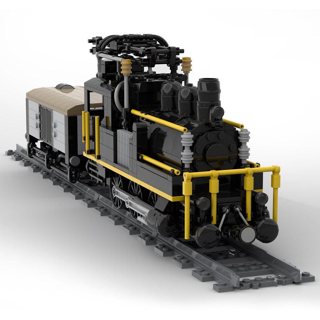 MOC - 58561 Swiss Electrified Steam Locomotive Klemmbausteine - LesDiy - Klemmbausteine