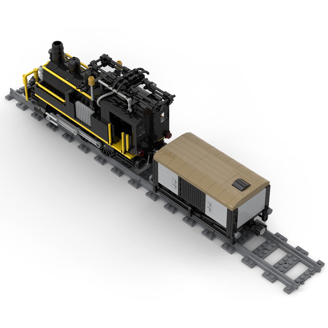 MOC - 58561 Swiss Electrified Steam Locomotive Klemmbausteine - LesDiy - Klemmbausteine