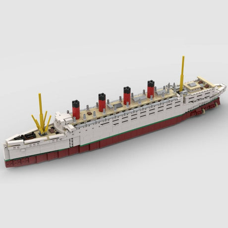 MOC - 59185 RMS Mauretania Bausteinboot Klemmbausteine - LesDiy - Klemmbausteine