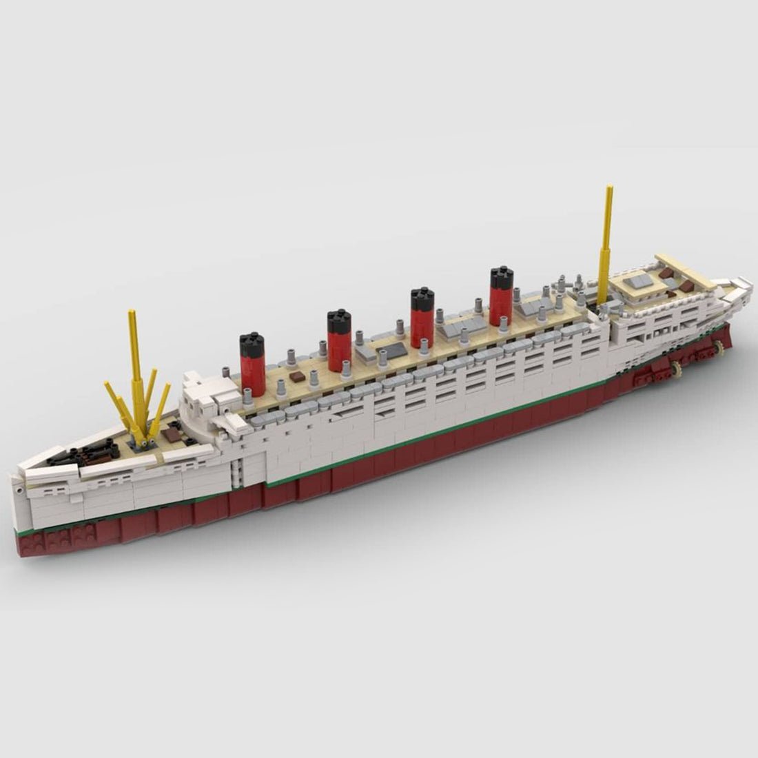 MOC - 59185 RMS Mauretania Bausteinboot Klemmbausteine - LesDiy - Klemmbausteine