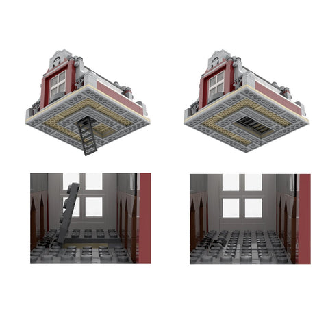 MOC - 59501 Modulares Gebäude – Sportartikelgeschäft Bausteine - Set Spielzeug - LesDiy - Klemmbausteine