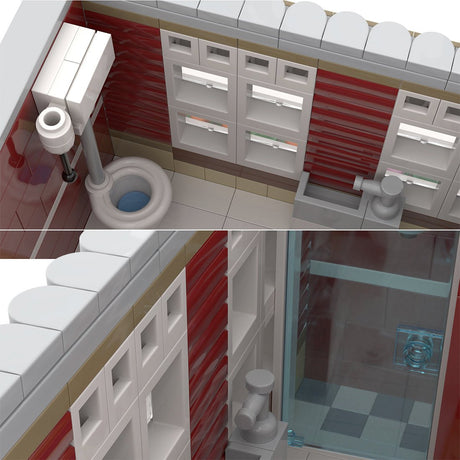MOC - 59501 Modulares Gebäude – Sportartikelgeschäft Bausteine - Set Spielzeug - LesDiy - Klemmbausteine