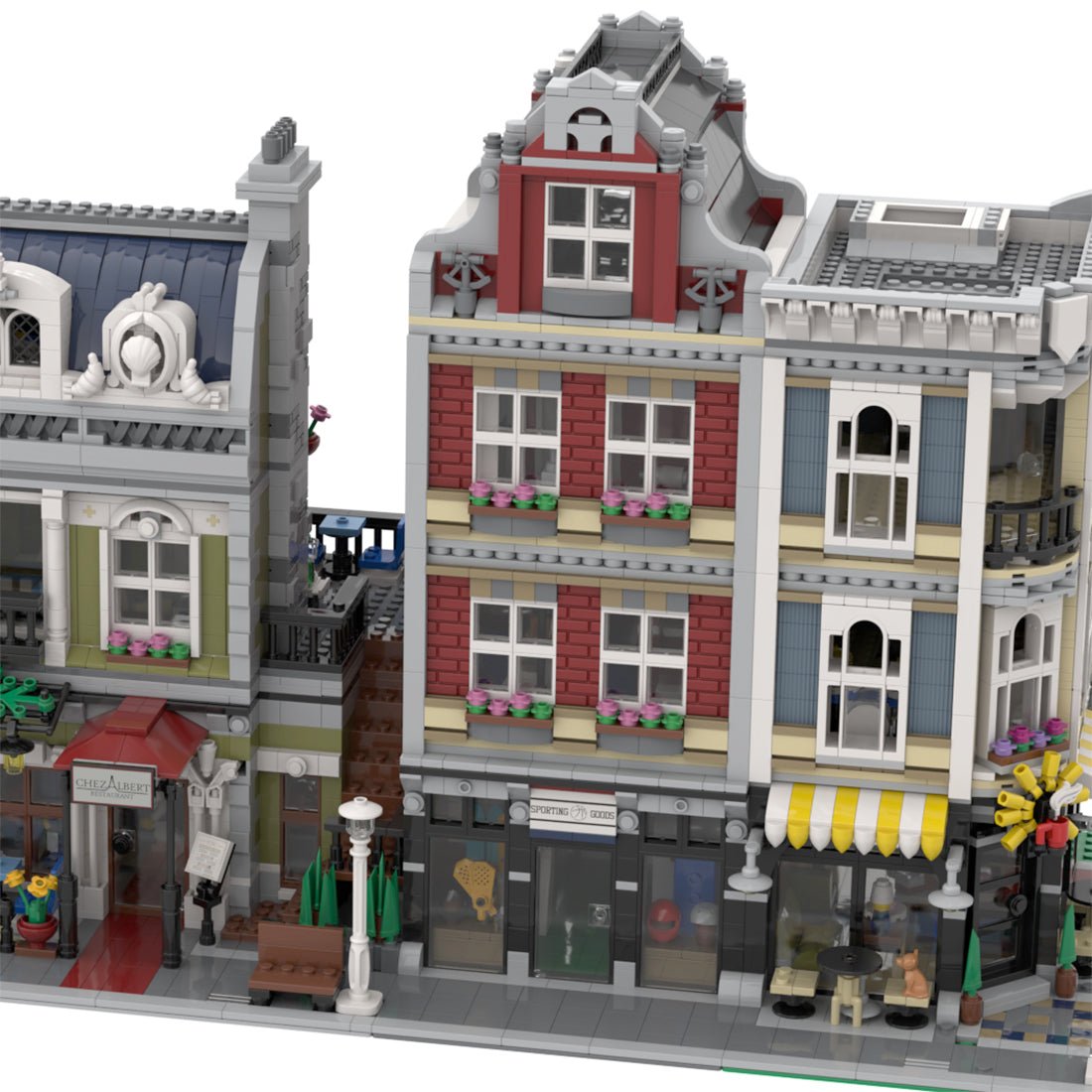 MOC - 59501 Modulares Gebäude – Sportartikelgeschäft Bausteine - Set Spielzeug - LesDiy - Klemmbausteine