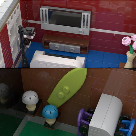 MOC - 59501 Modulares Gebäude – Sportartikelgeschäft Bausteine - Set Spielzeug - LesDiy - Klemmbausteine