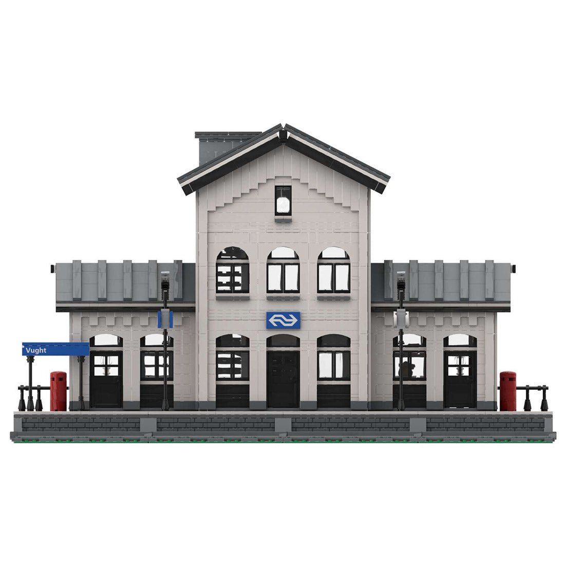 MOC - 60485 Vught Train Station Klemmbausteine - LesDiy - Klemmbausteine